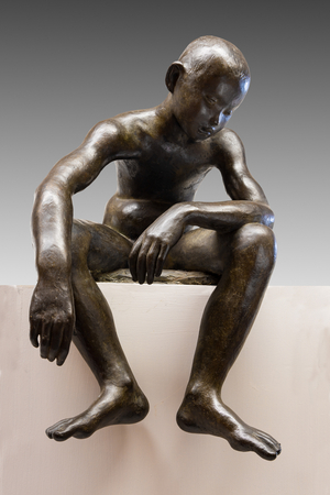 Sitting Child (bronze)