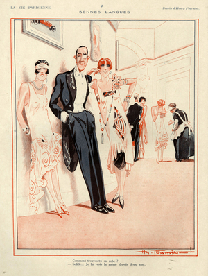 Flappers in Le Vie Parisienne, 1926 (print)