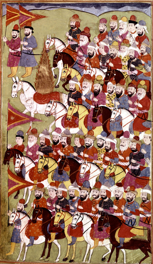 Story of the Prophet Muhammad, 'Hamla-i-Haydari', by Mirza Muhammad Rafi' Bazil, 1808 (ink & colours on paper)