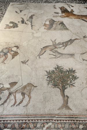 Mosaic of the Great Palace Mosaic Museum. Istanbul.