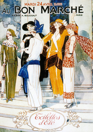 Au Bon Marche Poster, France, 1920s
