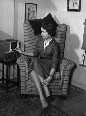 Oslo 19550209 "Mr. and Mrs. Lykke" Illustration photos to article on the happy marriage, …, 1955 (photo)