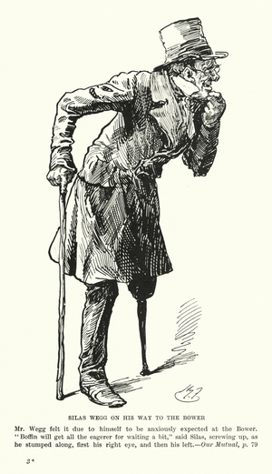 Illustration for Our Mutual Friend by Charles Dickens (litho)