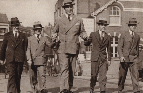 Primo Carnera, Italian heavyweight boxer and wrestler, 1929 (b/w photo)