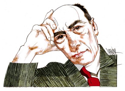 André Gide  (digital coloured pencil drawing)