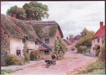Carhampton, Somerset, from The Cottages and the Village Life of Rural England published by Dent & Sons Limited, 1912 (colour litho)