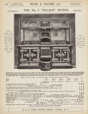 Page from Pryke & Palmer Ltd Catalogue, c 1930 (litho)
