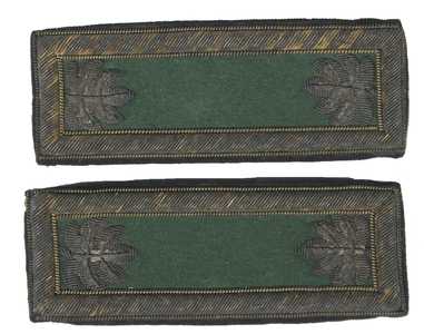 Union Army, Green backed shoulder straps for a Major of Rifles
