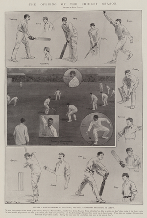 The Opening of the Cricket Season (litho)