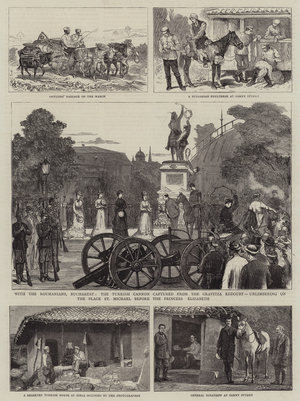With the Russians and Turks (engraving)