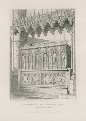 Monument of King Edward the Third (engraving)