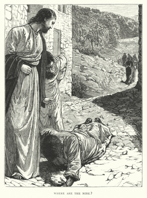 Where are the Nine? (engraving)