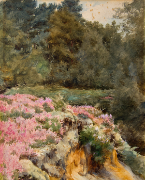 Gravel Pit Head, Royden (watercolour)