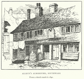 Alleyn's Almshouses, Southwark (engraving)