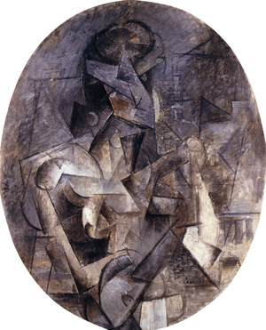 Woman with a Mandolin; Femme a la Mandoline, 1910 (oil on canvas)