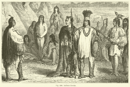 Indiens Creeks (engraving)