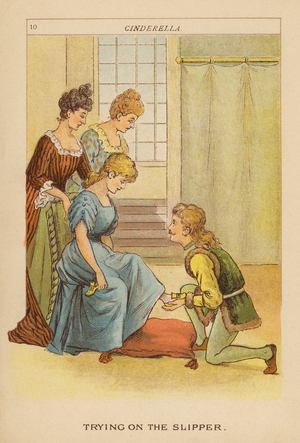 Cinderella (colour litho)