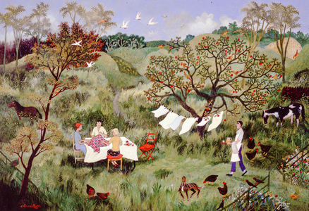 Sewing, 2006 (acrylic)
