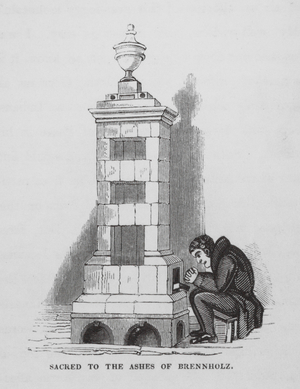 Sacred to the Ashes of Brennholz (engraving)