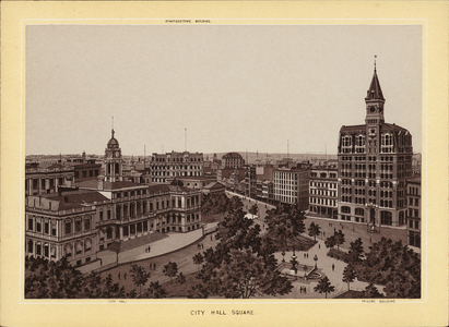 Page from New York Album, c.1895 (colour litho)