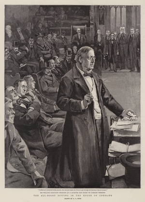 The All-Night Sitting in the House of Commons (engraving)