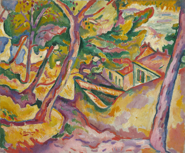 Landscape at L'Estaque, Autumn 1906 (oil on canvas)