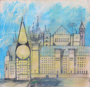 Untitled, 1982 (ink and pastel on board)