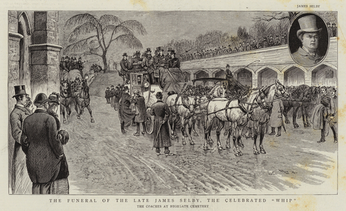 The Funeral of the Late James Selby, the Celebrated "Whip" (engraving)