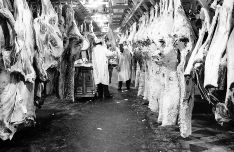 Meal Market, Rungis, France, January 15, 1973 (b/w photo)