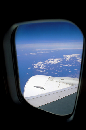 On vacation in Venezuela, view from the plane, February 2001 (photo)