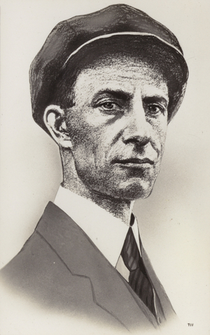 Wilbur Wright, American aviation pioneer (litho)