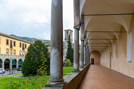Bobbio, Abbey of San Colombano, Parma, Emilia Romagna, Italy, 2020 (photo)