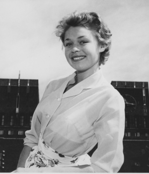 1959; Miss Norway. Jorunn Kristiansen from Moss wins the parade in Long Beach in California …, 1959 (photo)