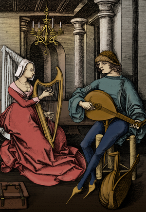 'The Lovers' by Israel van Meckenem