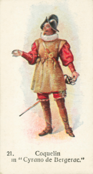 Coquelin in Cyrano de Bergerac (colour litho)