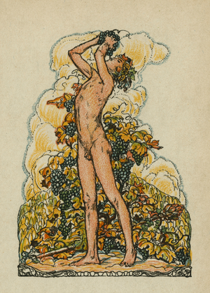 Anacreon’s songs (colour litho)