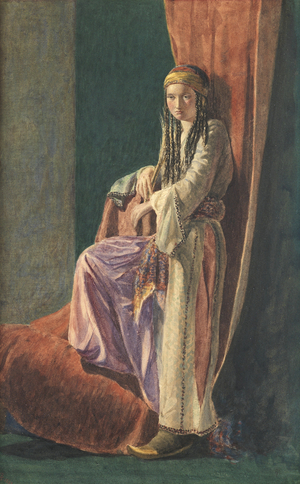 A Turkish Girl, 1853 (w/c with bodycolour on paper)