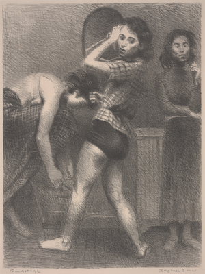 Backstage, 1935 (litho)