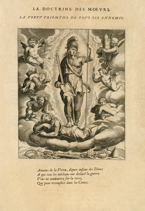 Virtue triumphs over all its enemies, 1646 (Engraving )