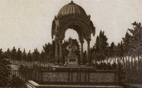 Firenze / Florence: Cascine Monto al Prpe Indno Rajaram Chuttraputti (litho)