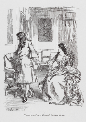 Illustration for The History of Henry Esmond by William Makepeace Thackeray (litho)