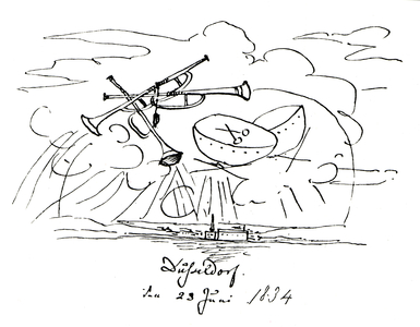Mendelssohn's drawing dated 28th