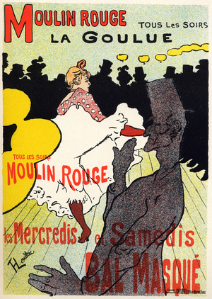 Poster advertising 'La Goulue' at the Moulin Rouge, 1898 (poster)
