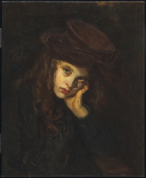 The Brown Hat, c.1906 (oil on canvas)