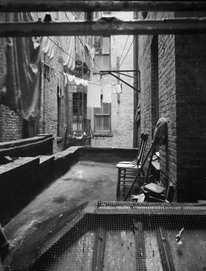 Tenement dwelling New York City, 1936 (b/w photo)