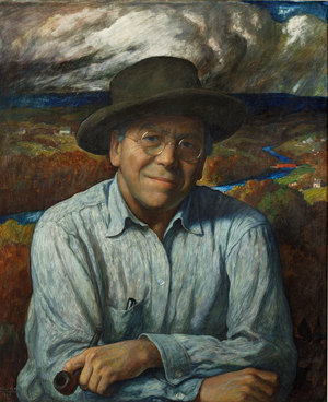 Self-Portrait, 1940 (tempera on gessoed panel)