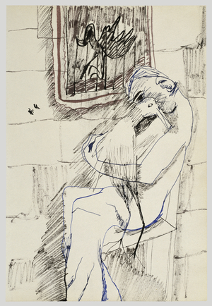 Bird Lover, 1940 (ink on paper)