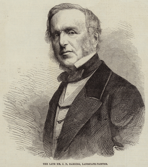 The Late Mr J D Harding, Landscape-Painter (engraving)