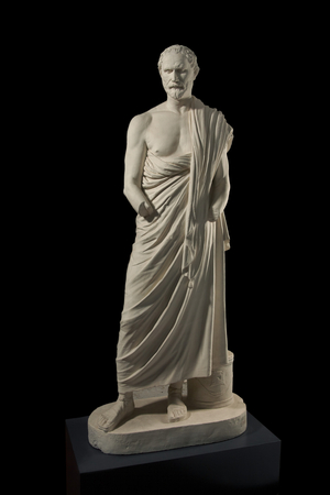 Cast of a portrait statue of Demosthenes from Italy, dated 1st-2nd century AD, after an original by Polyeuktos, 3rd century BC (plaster)