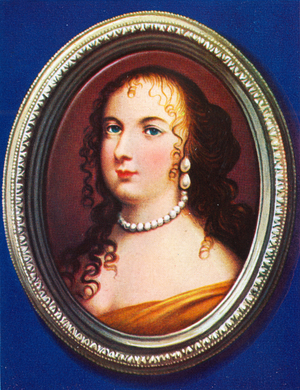 Maria Theresa of Spain. Portrait of the queen  of France and wife of Louis XIV of France.